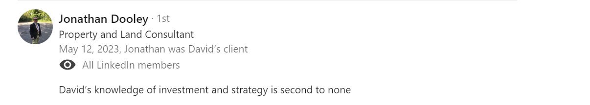 Client testimonial